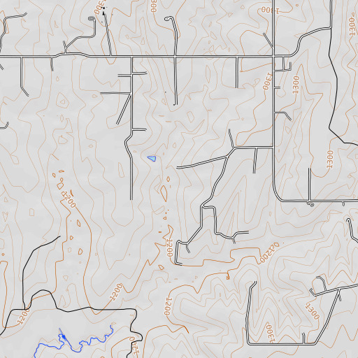 OpenTopoMap map of Oknoname 051012 Dam, OK