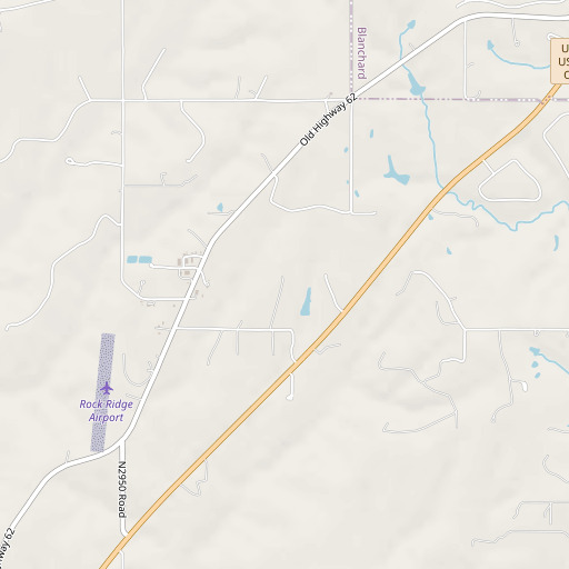 OpenStreetMap map of Oknoname 051014 Dam, OK