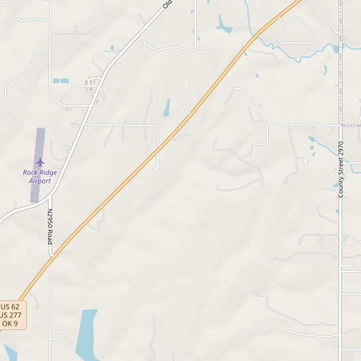 OpenStreetMap map of Oknoname 051015 Dam, OK