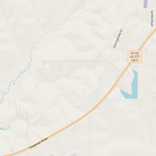 OpenStreetMap map of Oknoname 051019 Dam, OK
