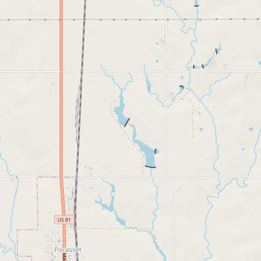 OpenStreetMap map of Oknoname 051023 Dam, OK