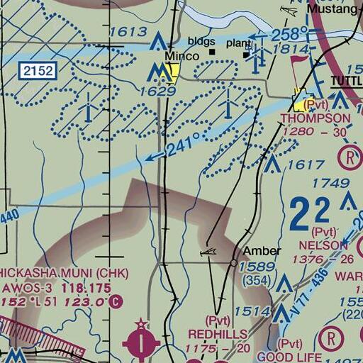 FAA VFR chart of Oknoname 051024 Dam, OK