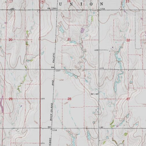 USGS 24K topo map of Oknoname 051025 Dam, OK