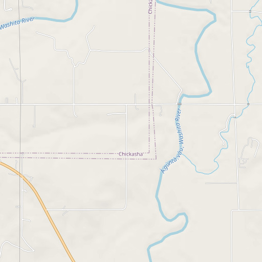OpenStreetMap map of Oknoname 051027 Dam, OK