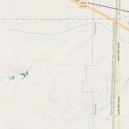 OpenStreetMap map of Oknoname 051031 Dam, OK