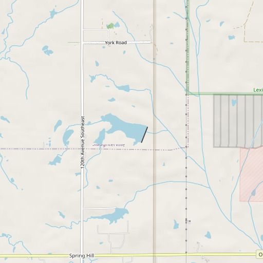 OpenStreetMap map of Al Salyer Dam, OK