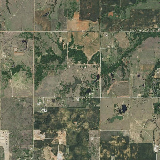 Aerial imagery of Helloms Lake Dam, OK