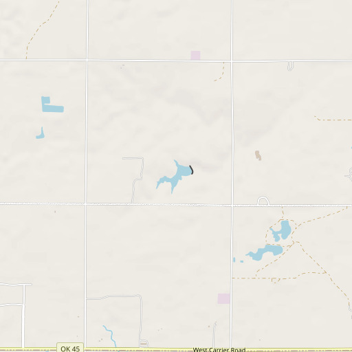 OpenStreetMap map of Lake Hellums, OK