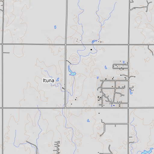 OpenTopoMap map of Oknoname 04703 Dam, OK