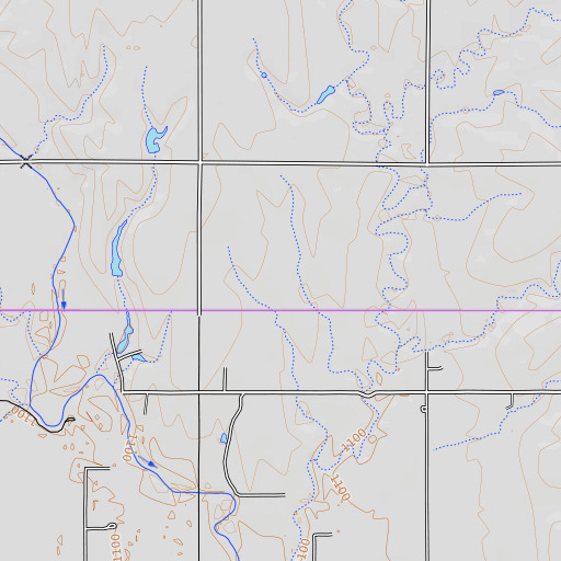 OpenTopoMap map of Oknoname 04701 Dam, OK