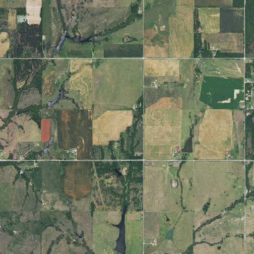 Aerial imagery of Cleuts White Dam, OK