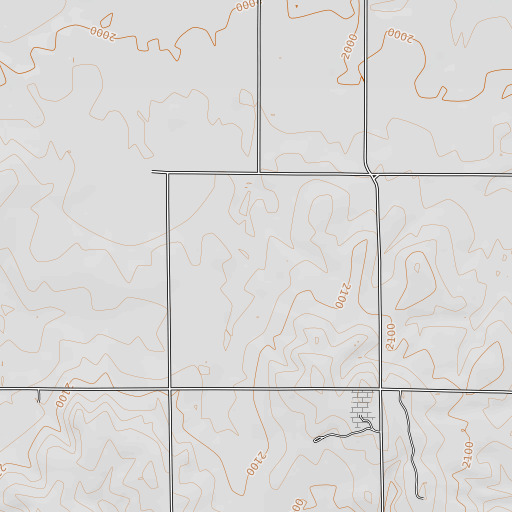 OpenTopoMap map of Casey 1 Dam, OK