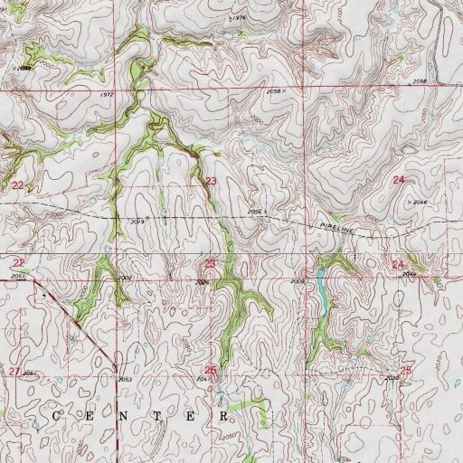 USGS 24K topo map of Deweese Gp17 Dam, OK