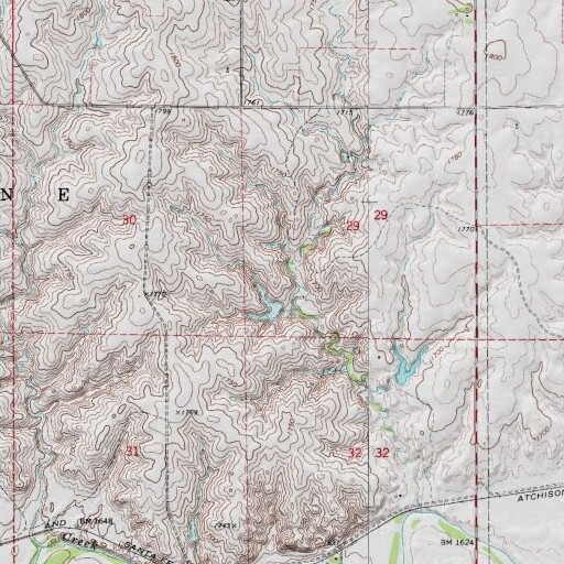 USGS 24K topo map of Selman 23 Dam, OK