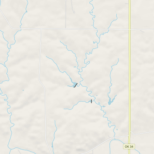 OpenStreetMap map of Selman 23 Dam, OK