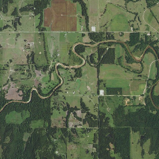 Aerial imagery of Leonard-Werner Lake, OK