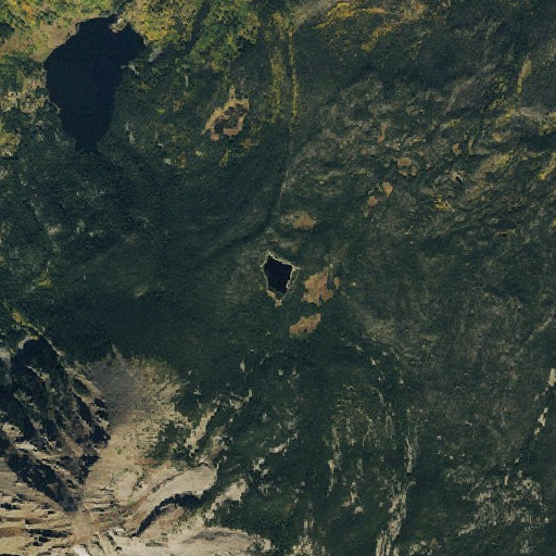 Aerial imagery of Lost Lake, CO