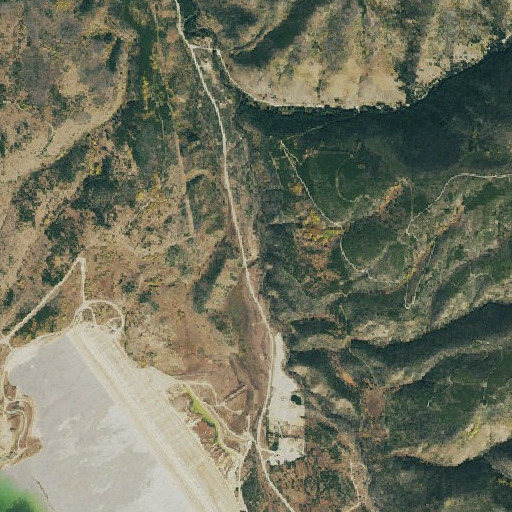 Aerial imagery of Ute Park School, CO