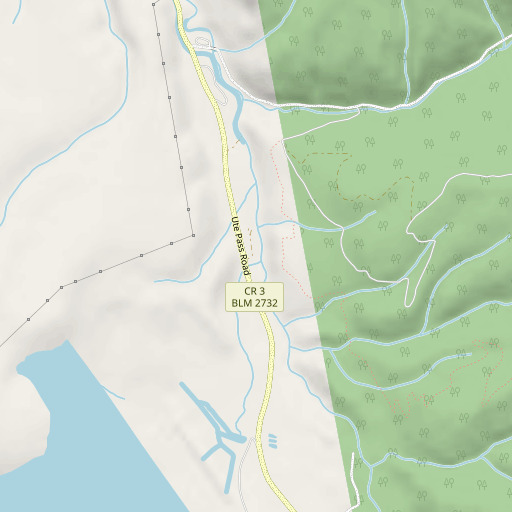 OpenStreetMap map of Ute Park School, CO