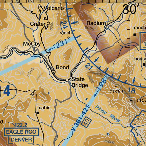 FAA VFR chart of Elk Creek, CO