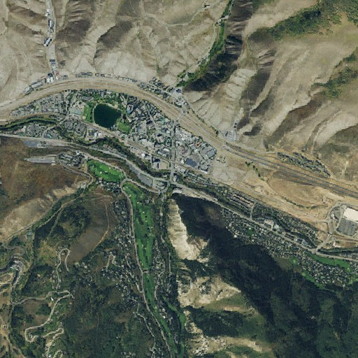 Aerial imagery of Beaver Creek, CO