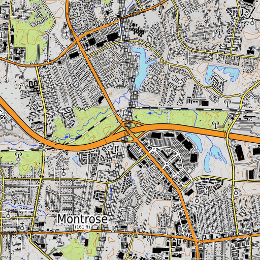 OpenTopoMap map of Interchange 195, VA