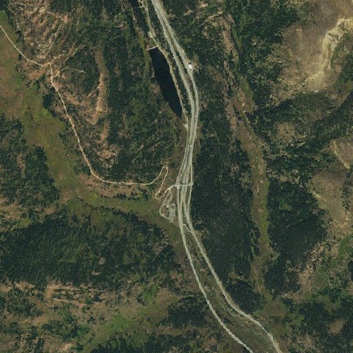 Aerial imagery of Vail Pass, CO