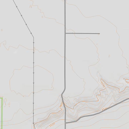 OpenTopoMap map of Pershing School (historical), MT