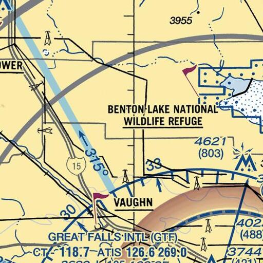 FAA VFR chart of Mann School (historical), MT