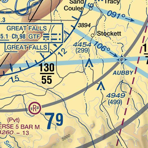 FAA VFR chart of Fleming School (historical), MT