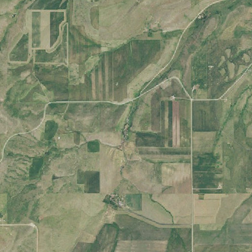 Aerial imagery of Fleming School (historical), MT