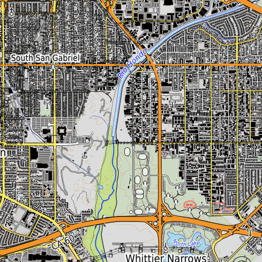 OpenTopoMap map of Loma Elementary School, CA