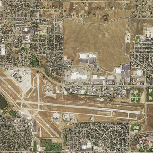 Aerial imagery of Frontier Mall, WY