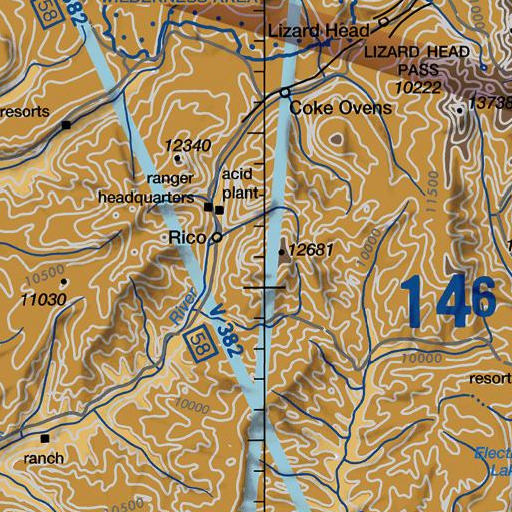 FAA VFR chart of Dolores Mountain, CO