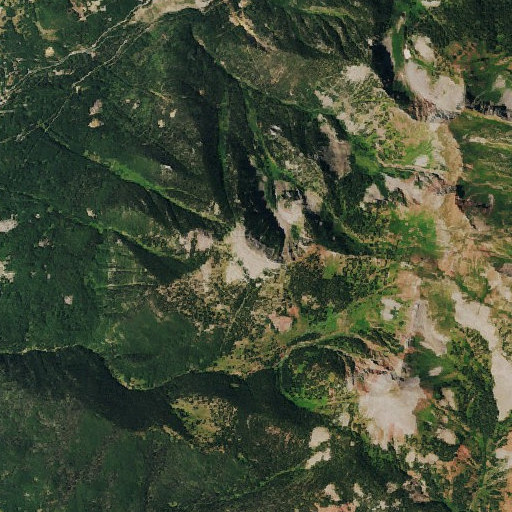 Aerial imagery of Dolores Mountain, CO