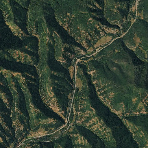 Aerial imagery of Bootlegger Gulch, CO