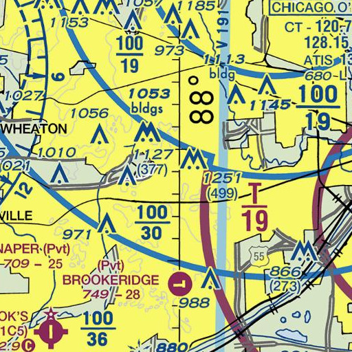 FAA VFR chart of Wallingford Park, IL
