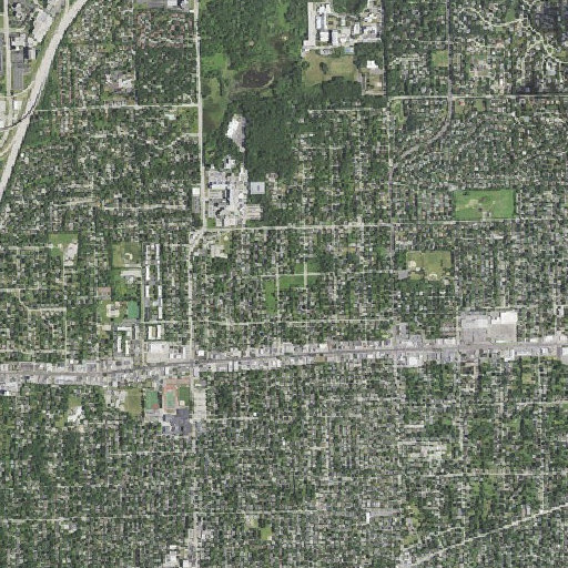 Aerial imagery of Wallingford Park, IL