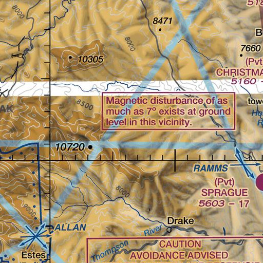 FAA VFR chart of Boiler Hill, CO