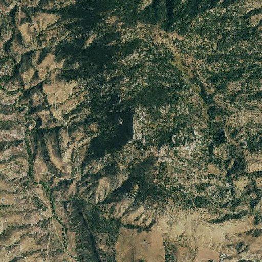 Aerial imagery of Horsetooth Mountain, CO
