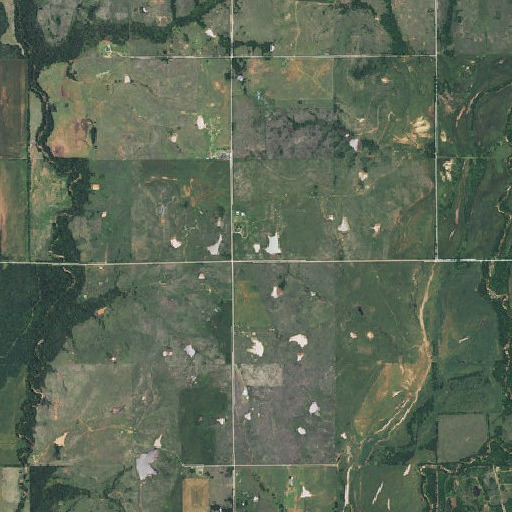 Aerial imagery of Stringtown, OK