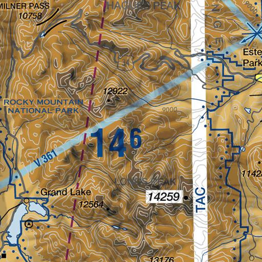 FAA VFR chart of Grace Falls, CO