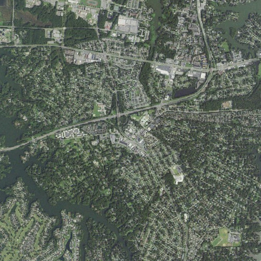 Aerial imagery of Bayside Post Office, VA