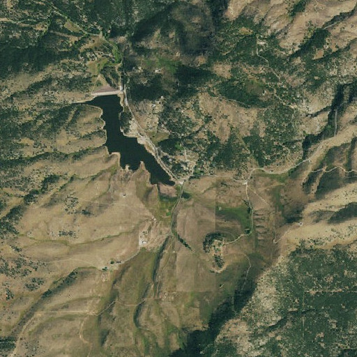 Aerial imagery of Pinewood School, CO