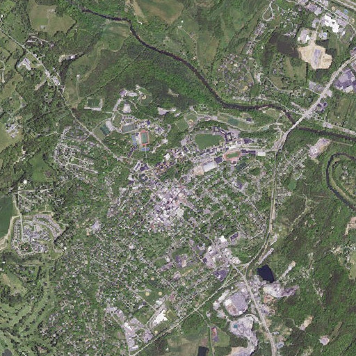 Aerial imagery of Memorial Gate, VA