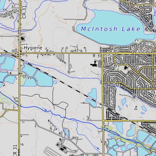 OpenTopoMap map of Mill Ditch, CO
