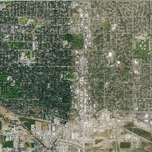 Aerial imagery of Roosevelt Park, CO