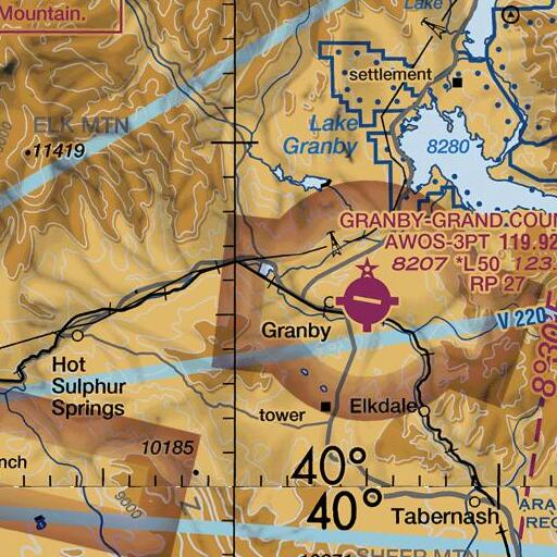 FAA VFR chart of Smith Creek, CO