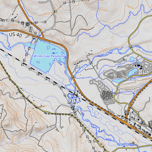 OpenTopoMap map of Smith Creek, CO