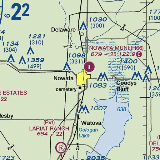 FAA VFR chart of Glenn C. Moore  Elementary School, OK
